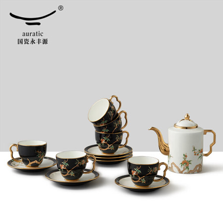 夫人瓷石榴家园 14头陶瓷茶壶茶具套装